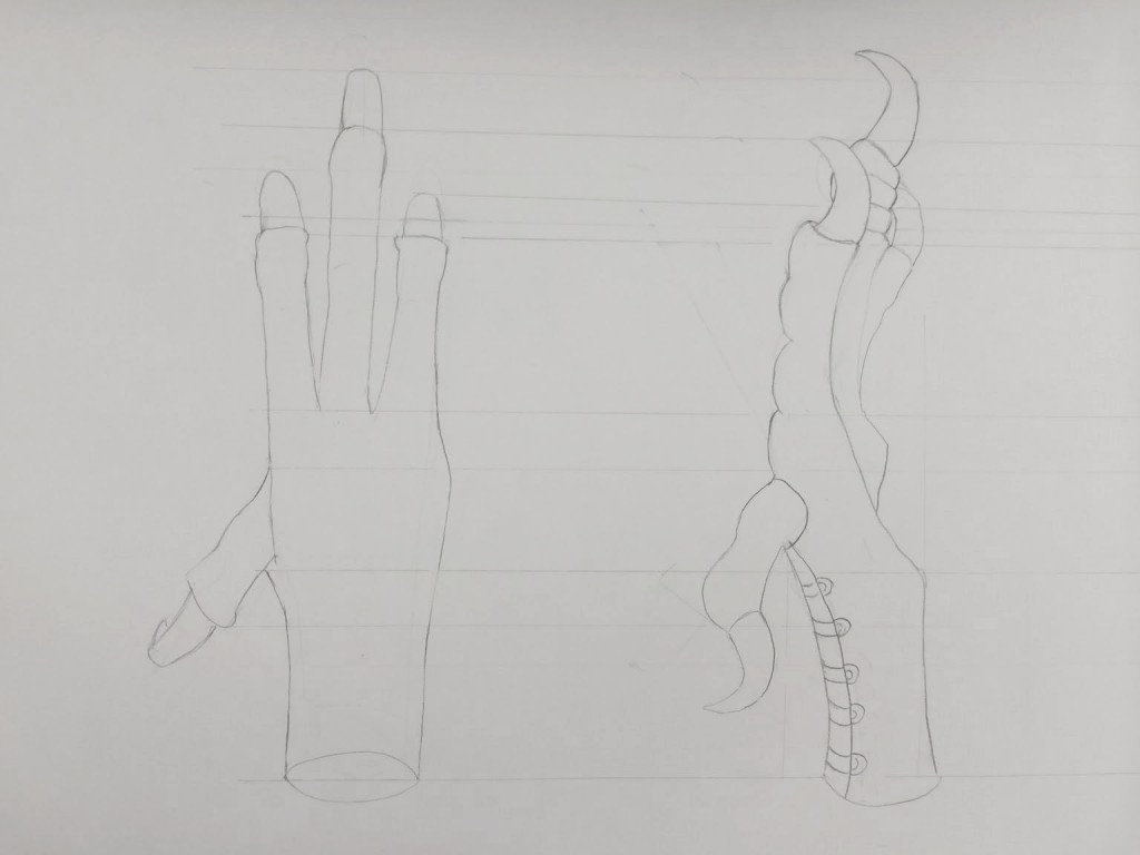 Claw Orthographic- Front/Side
