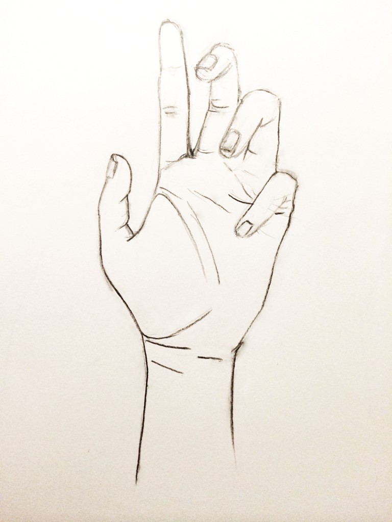 Hand Contour Drawing 