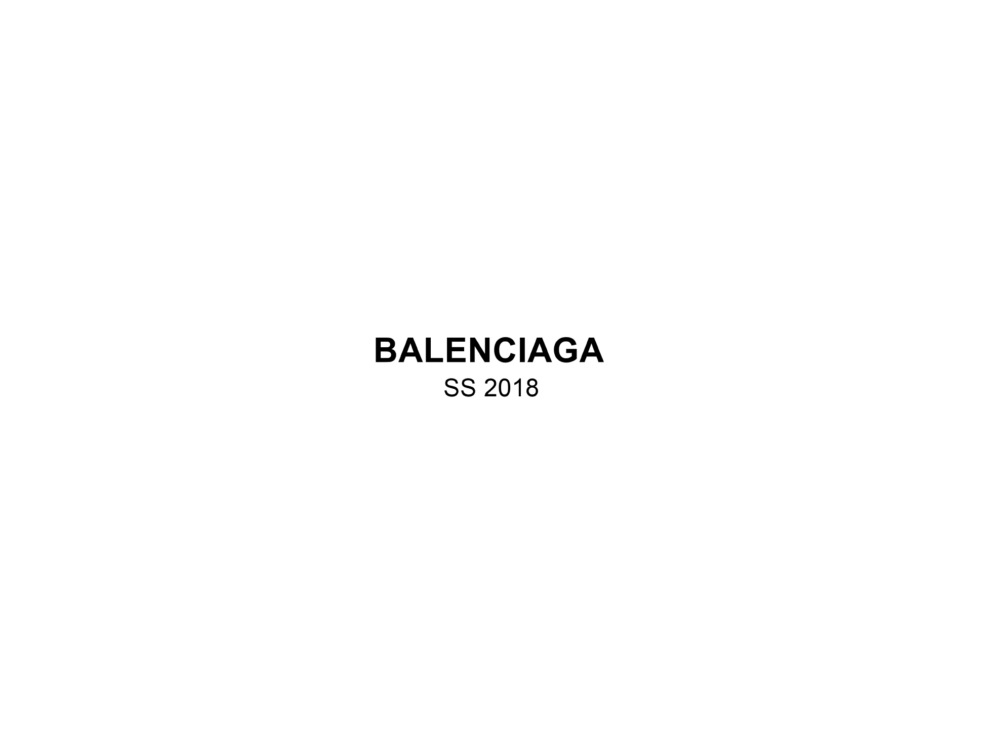 Trend Forecasting: Balenciaga SS18