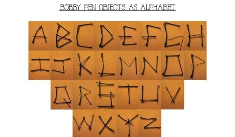 Objects as Alphabet: Bobby Pens