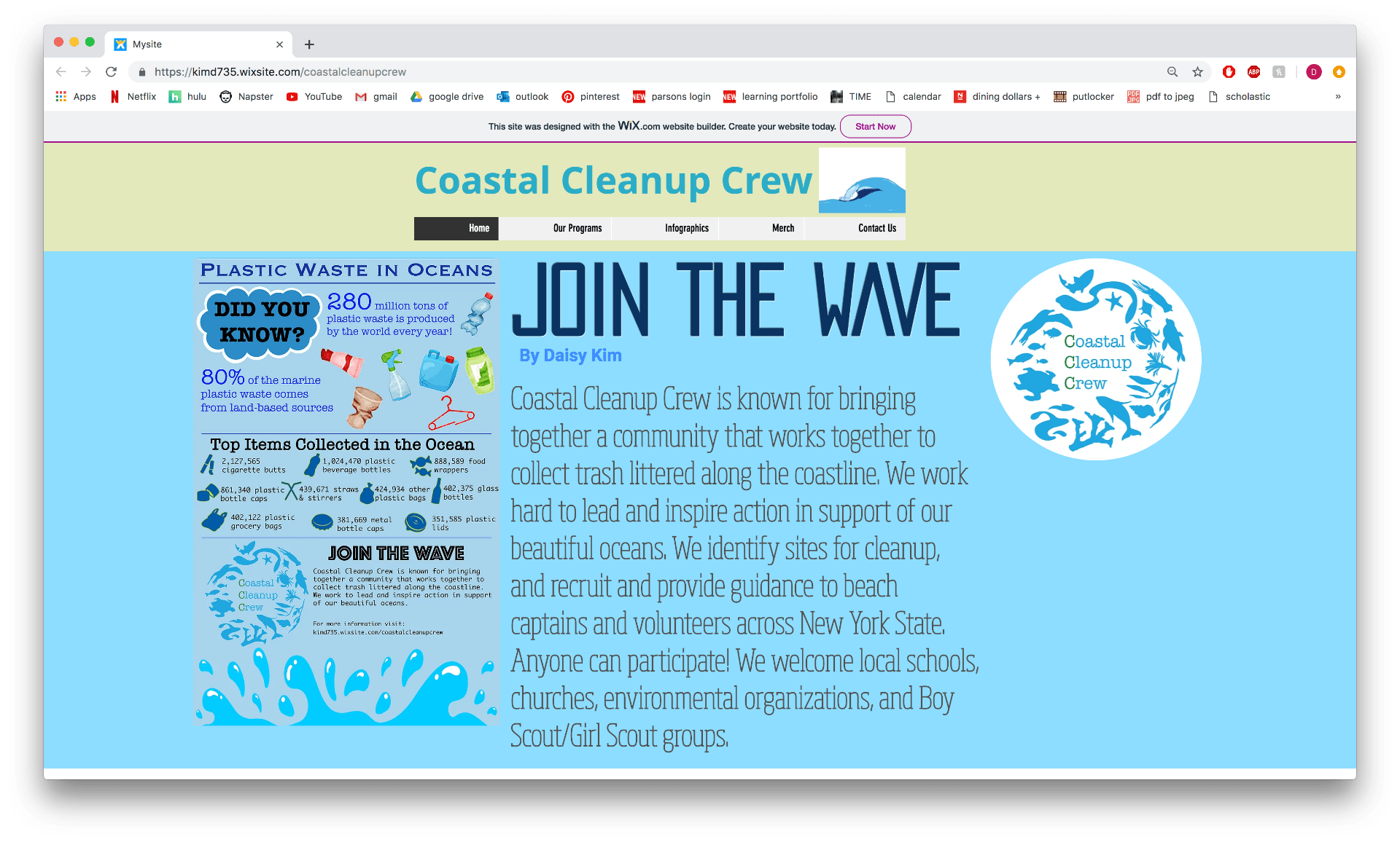 Sustainable Systems: Coastal Cleanup Crew