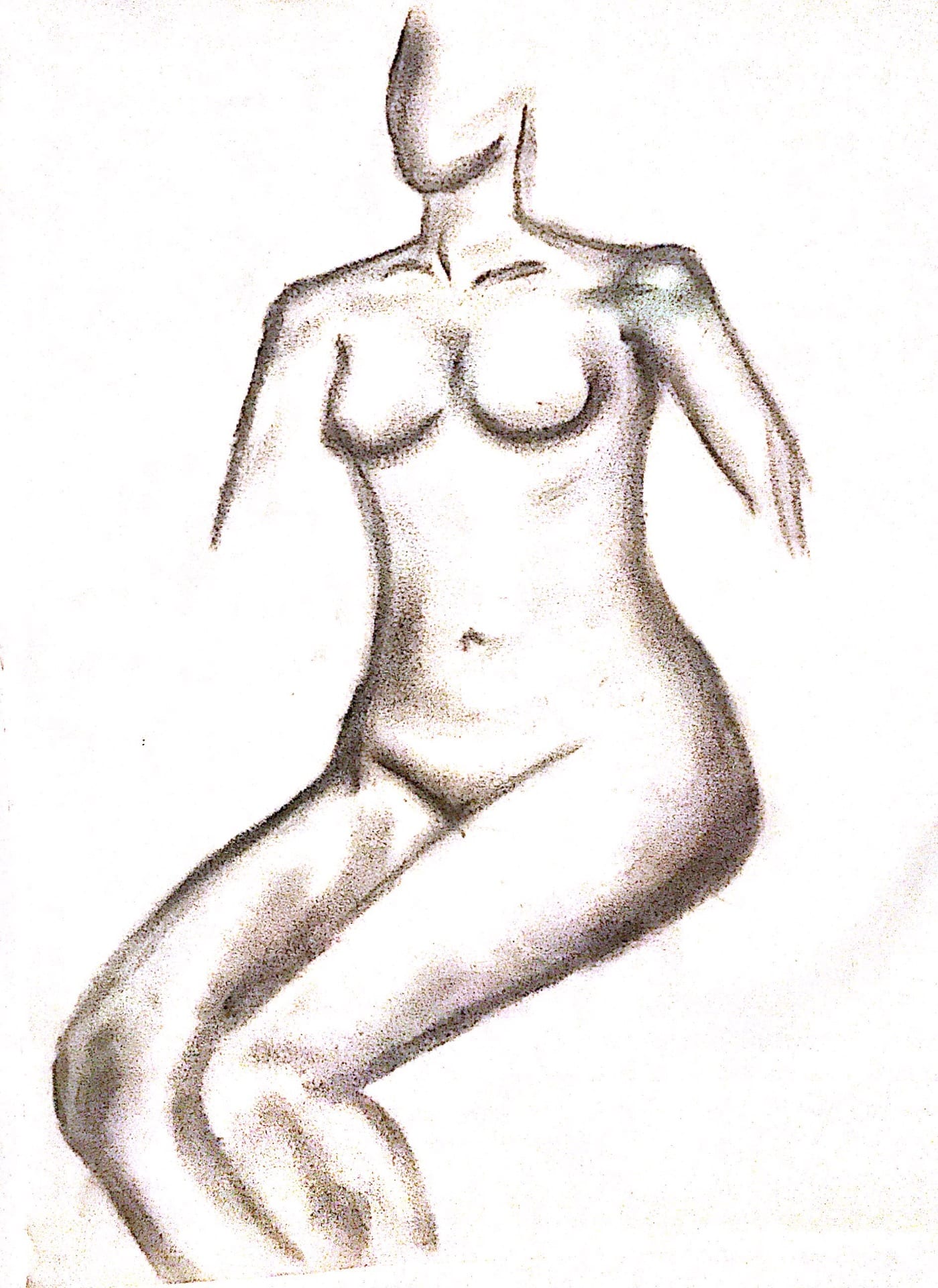 NUDE DRAWING ( a women)