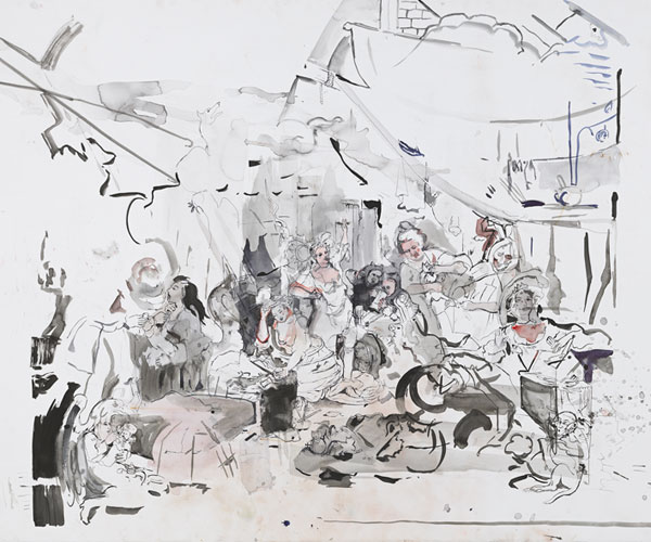 Cecily Brown show from 2016 at The Drawing Center
