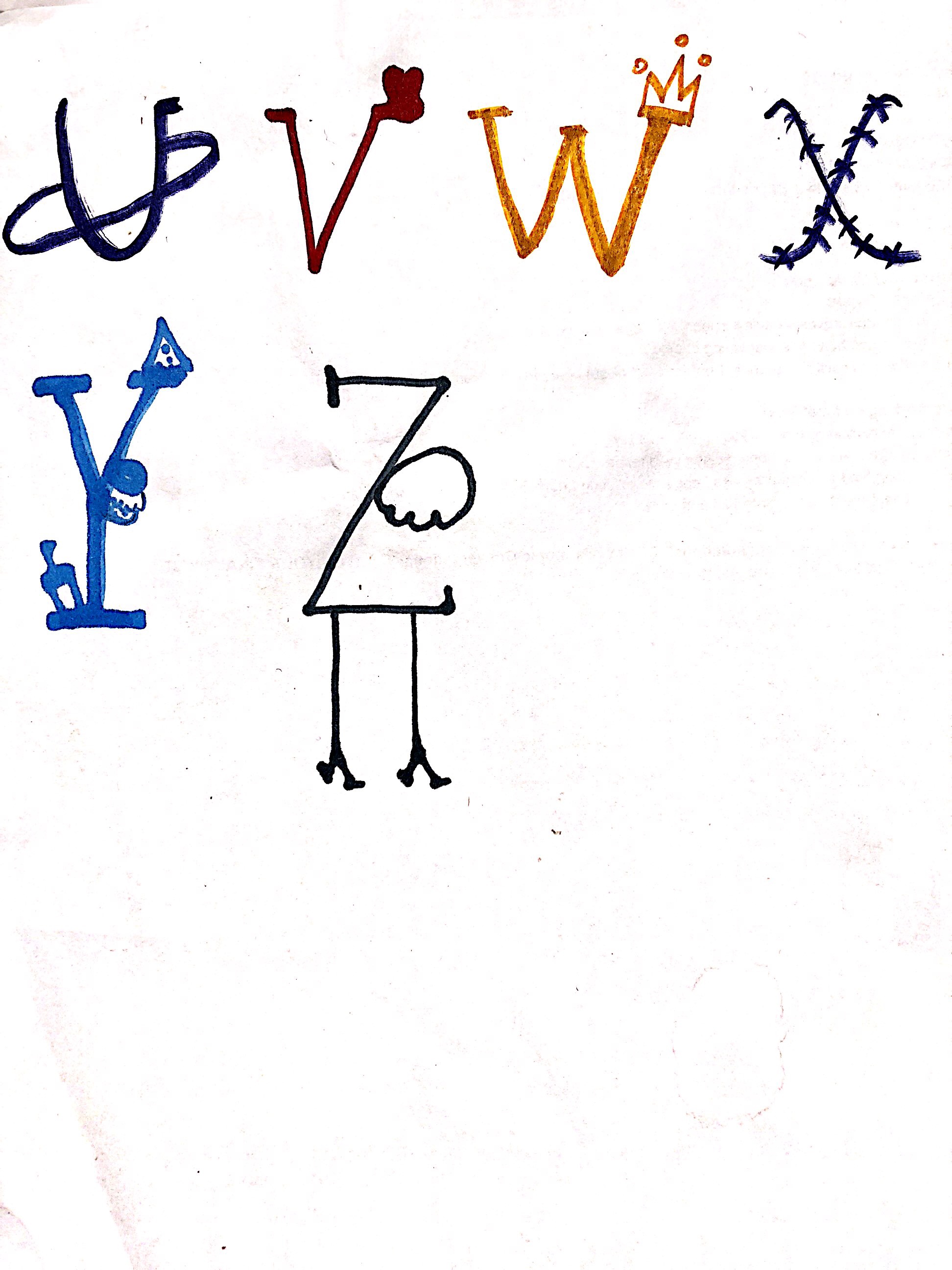 Drawing/Imaging: Long View Alphabet