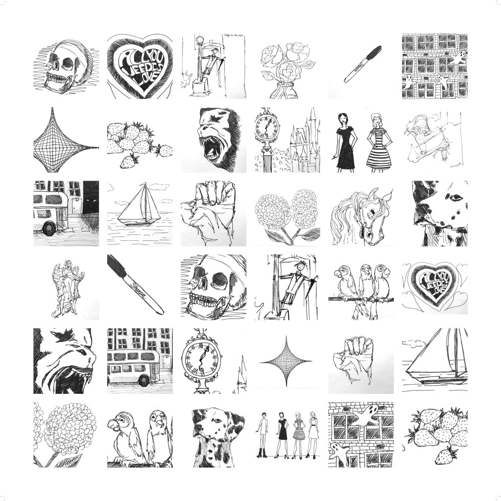 100 drawings, part 2- Grid