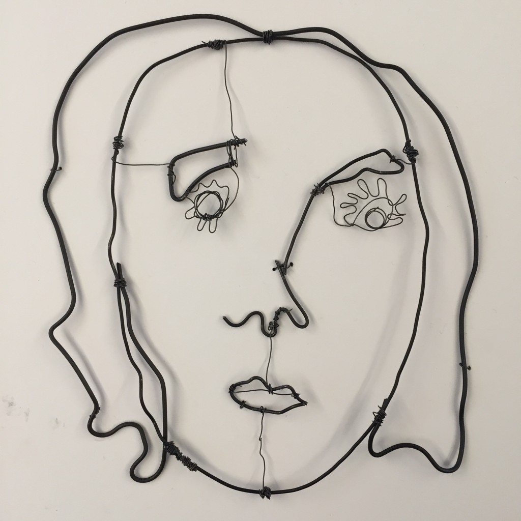 2D Wire Portrait of Josefina
