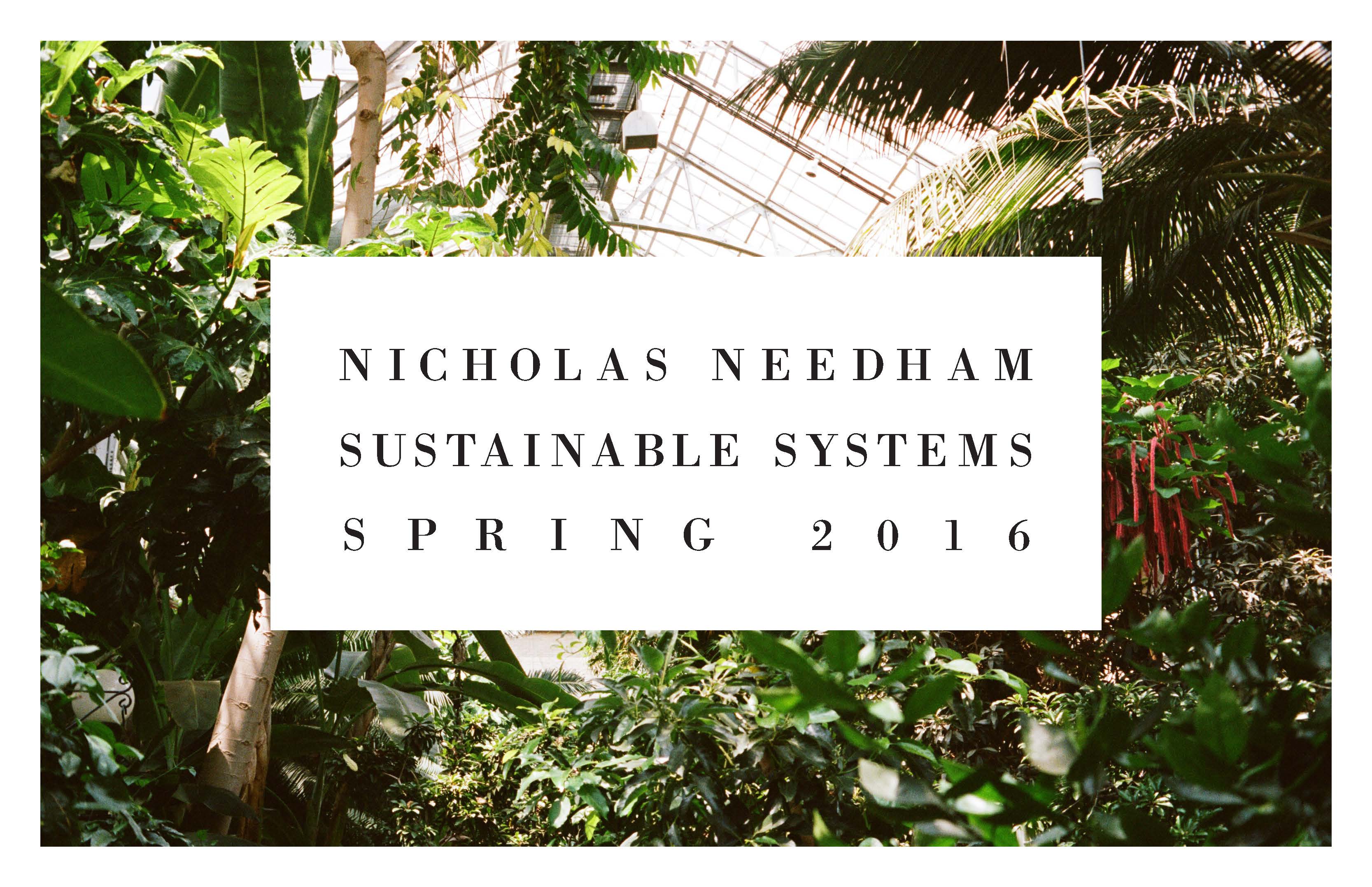 5/5/16 Sustainable Systems: Final Portfolio