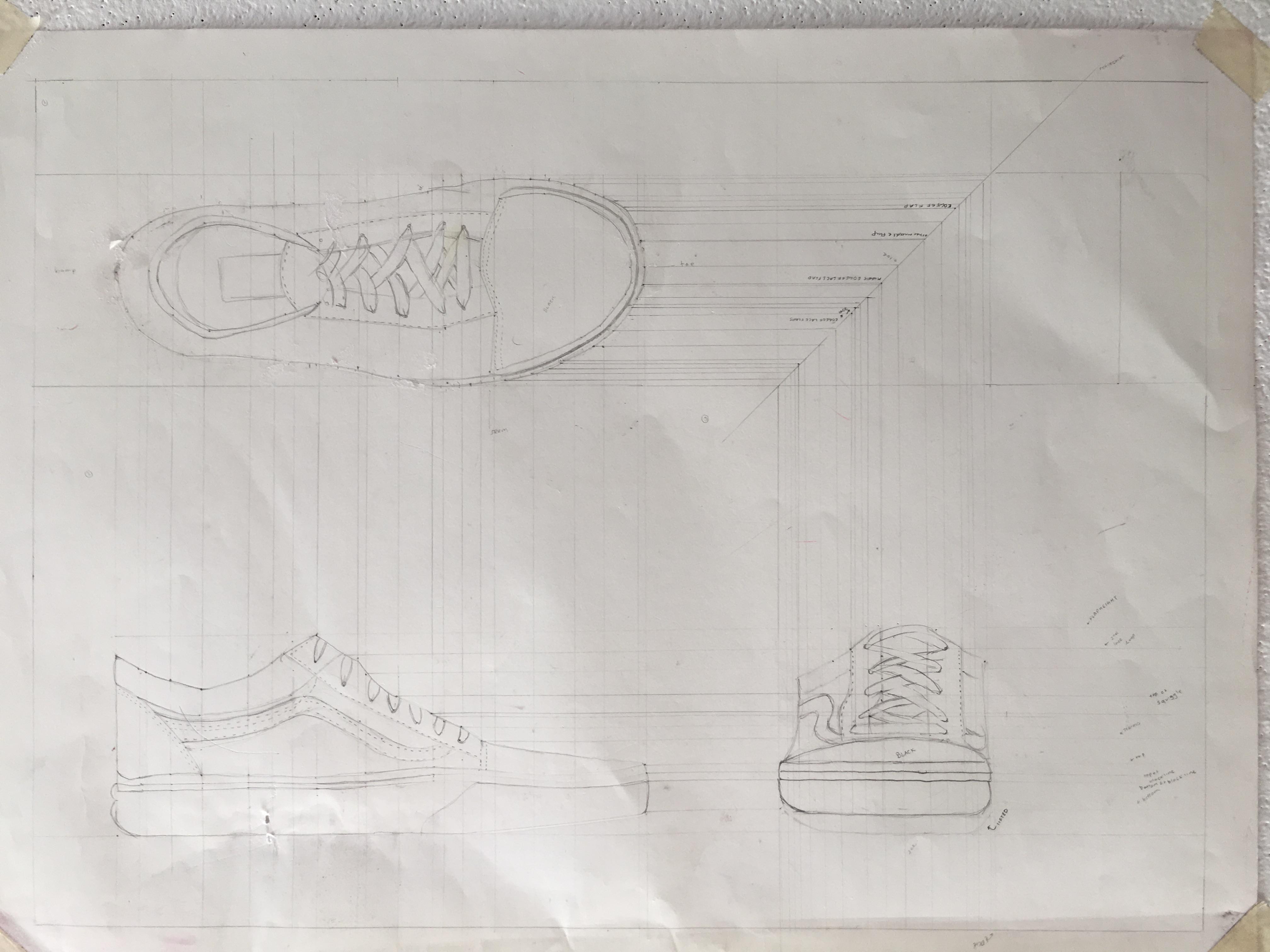OrthoGraphic Shoe Drawing