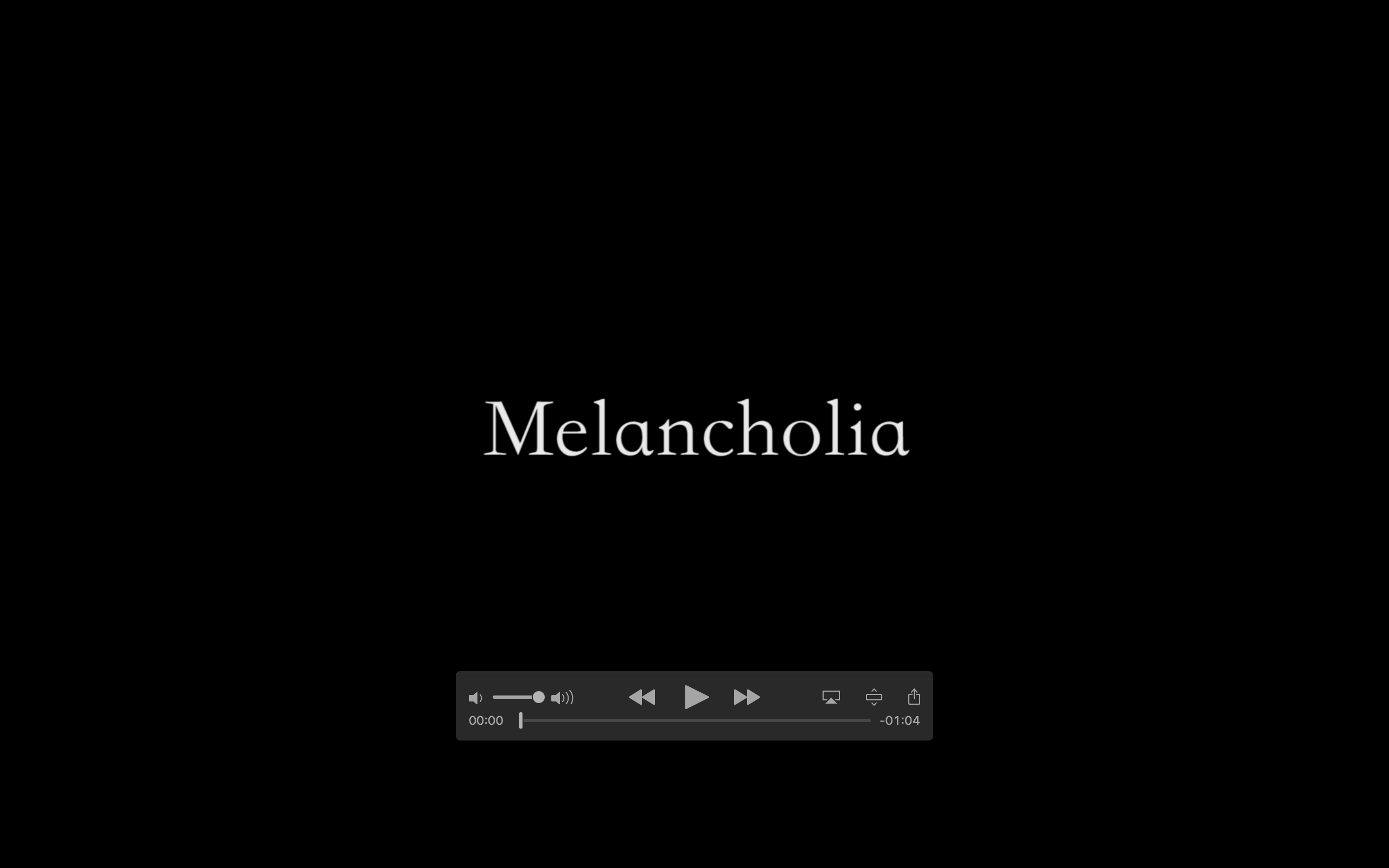 Time: Final Video—-Melancholia