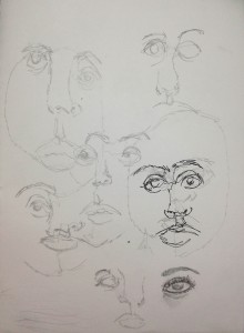 Self Portraits, Blind Continuous Line