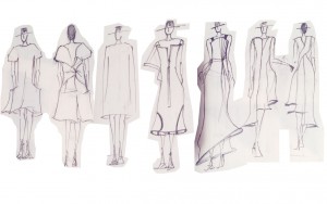 garment dress sketch