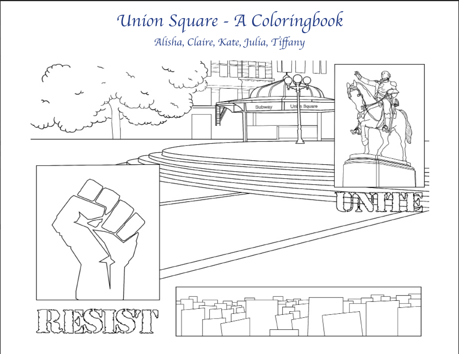 Int. Studio- Urban Intervention: Coloring Book (Bridge 3) Takeaway