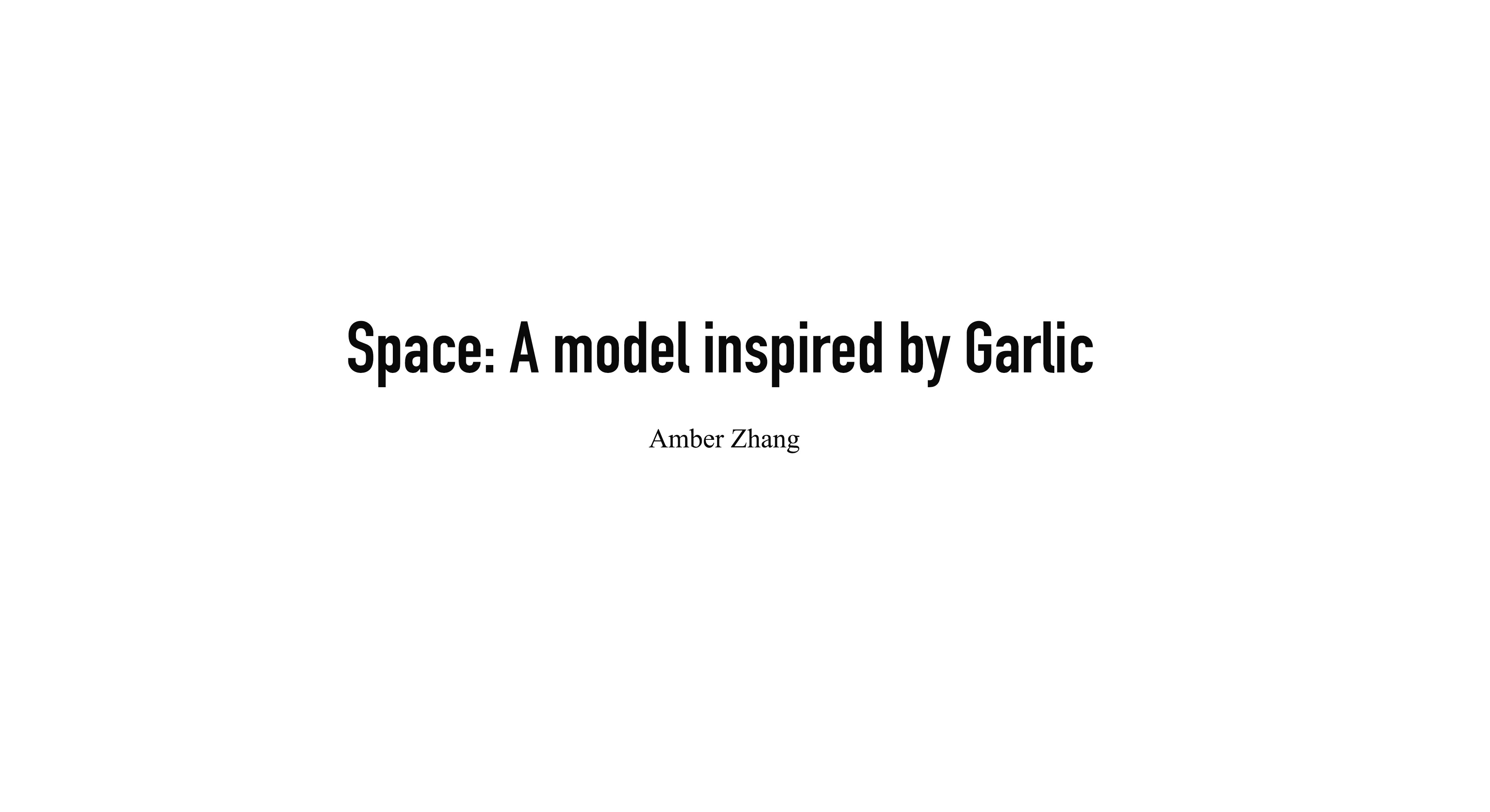 Space: A Model Inspired by Garlic