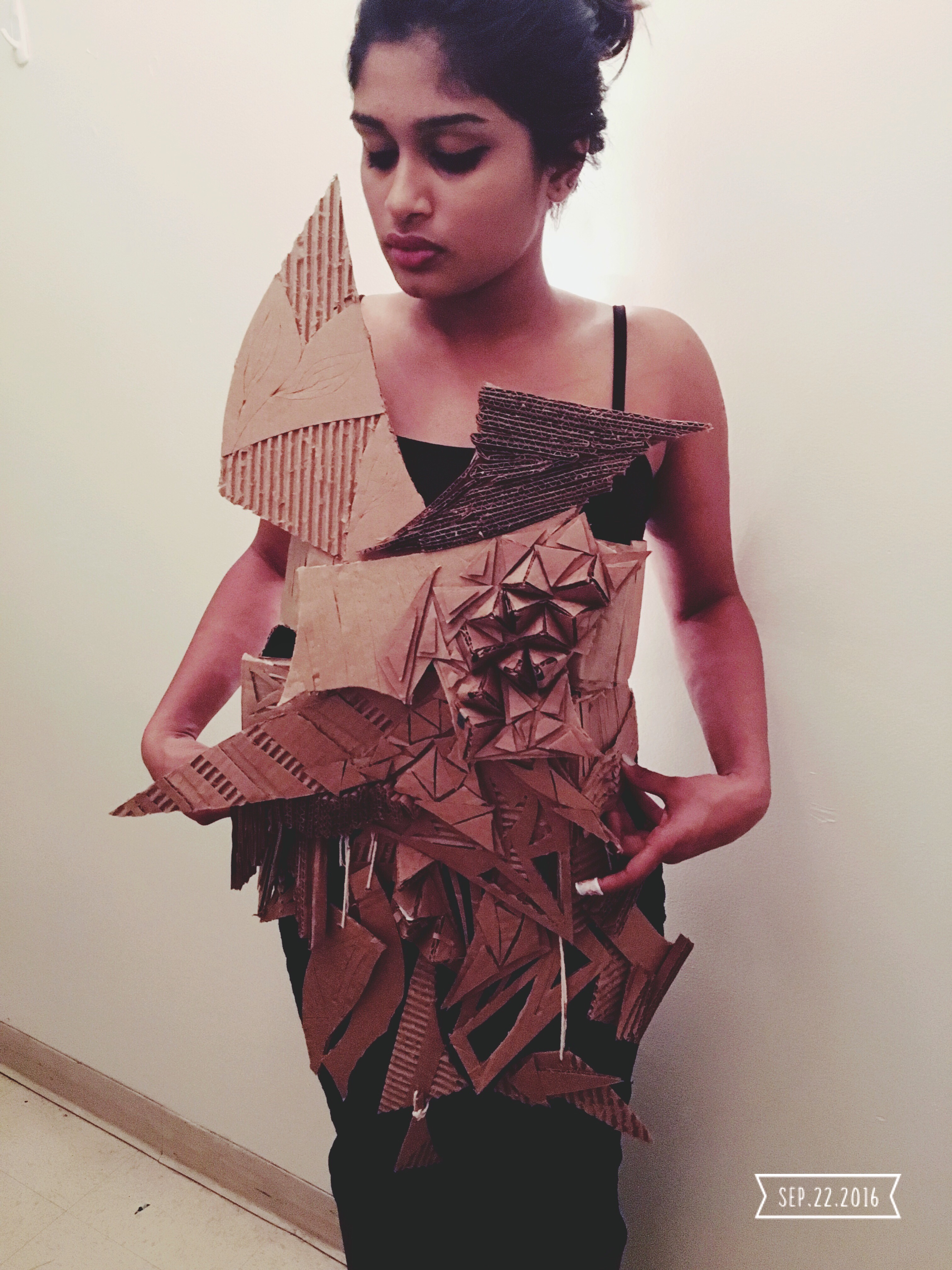 Wearable sculpture- Space and Materiality