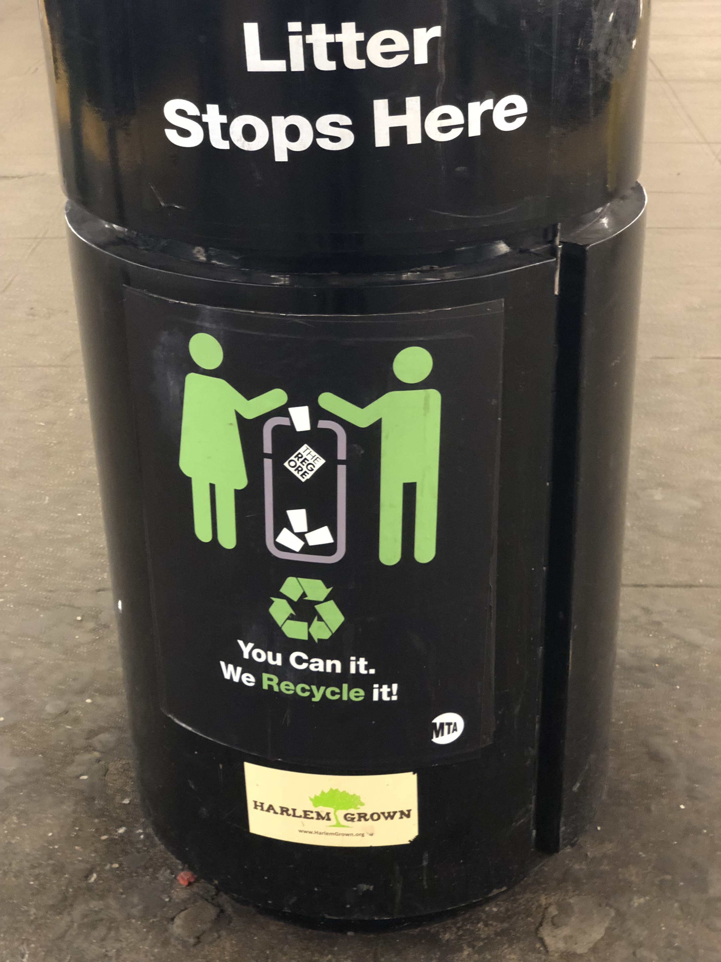 Day 5: Trash bin in nyc subway