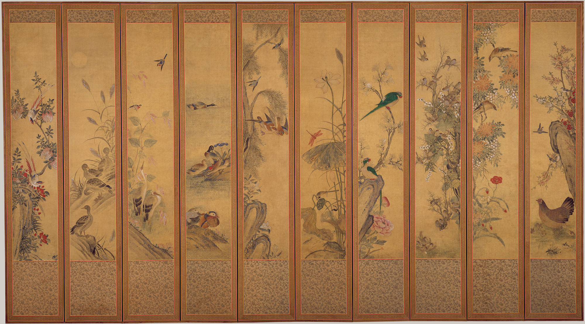 Working Title/Artist: Birds and Flowers Department: Asian Art Culture/Period/Location: HB/TOA Date Code: Working Date: 19th century photographed by mma in 1993, transparency 5 scanned by film & media 7/2/03 (phc)