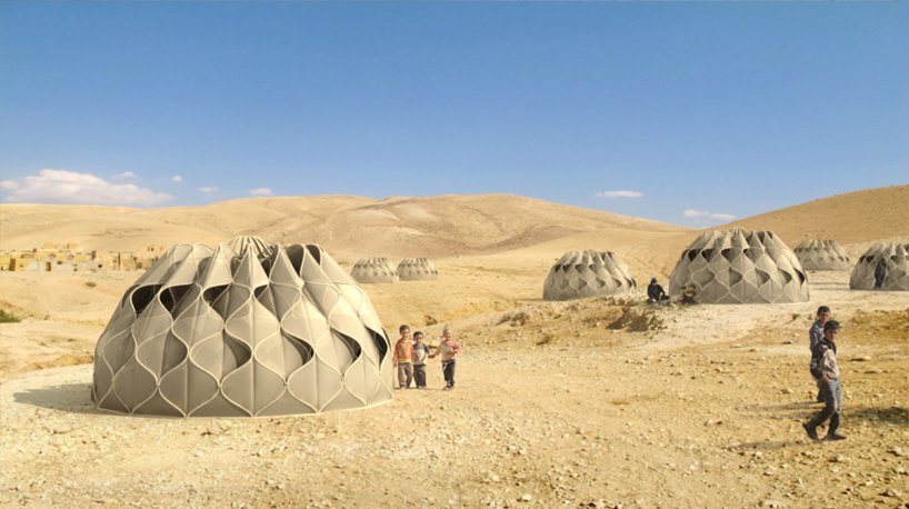 Patterned fabric structures for the desert