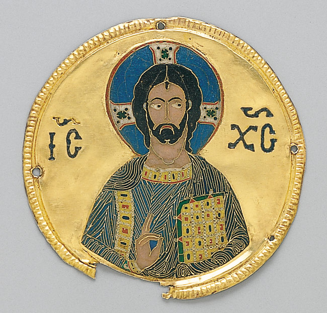 Working Title/Artist: Medallion from an Icon Frame Department: Medieval Art Culture/Period/Location: HB/TOA Date Code: 07 Working Date: ca. 1100 converted from pro graphics file 9/5/01