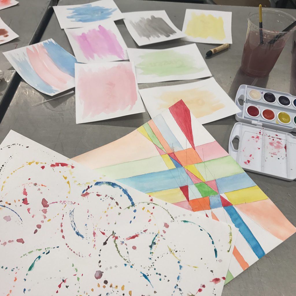 Int.Studio1: Watercolor Pattern&Spill Sheets