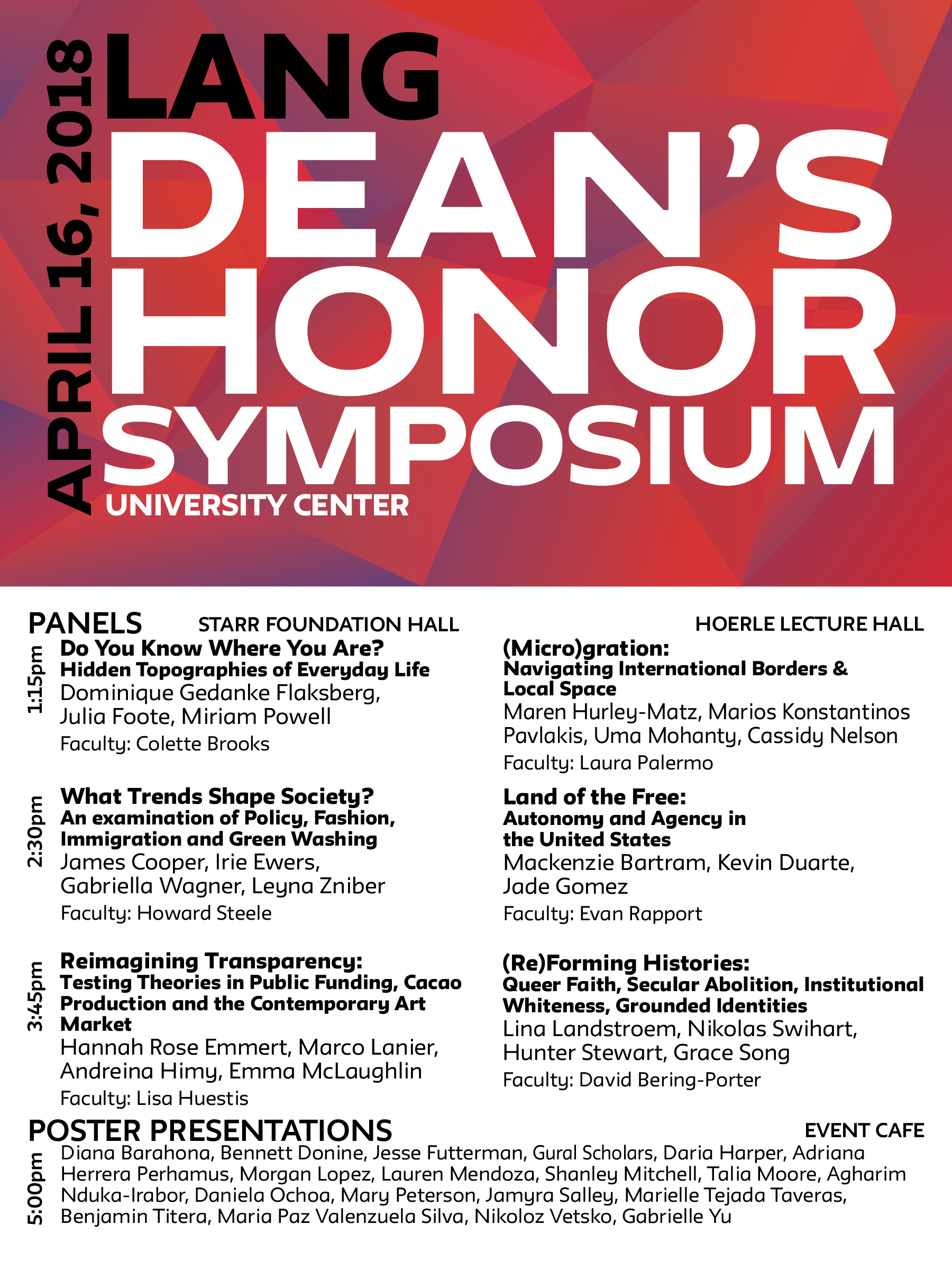 Dean's Honor Symposium