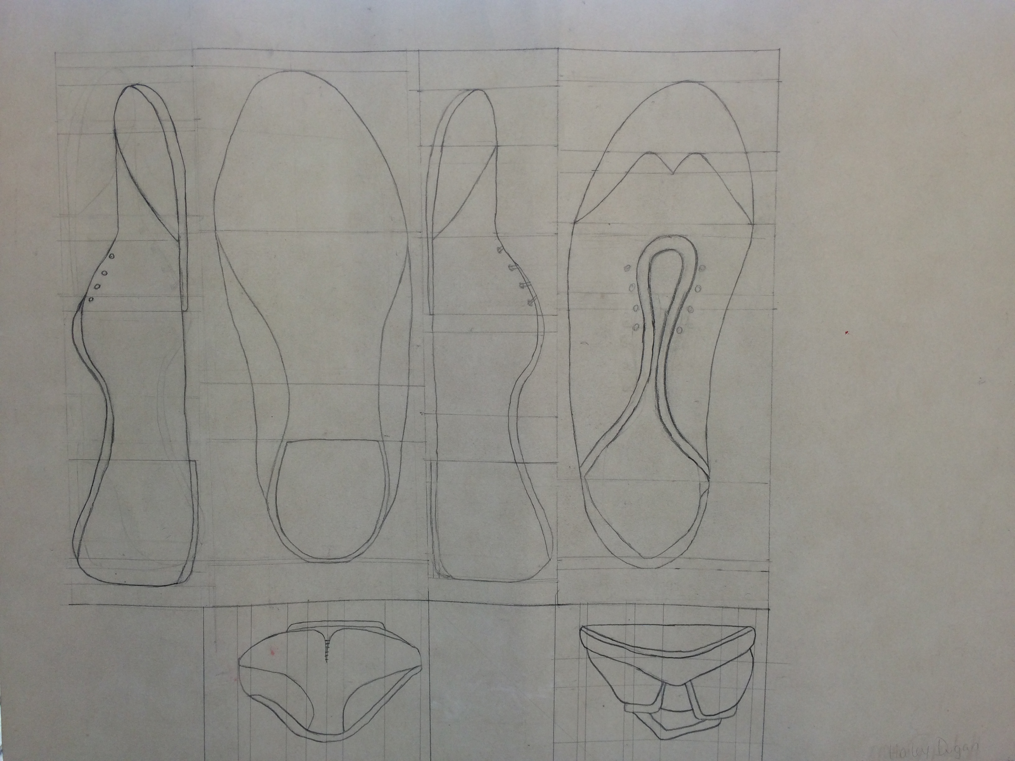 Orthographic Drawing: Shoes