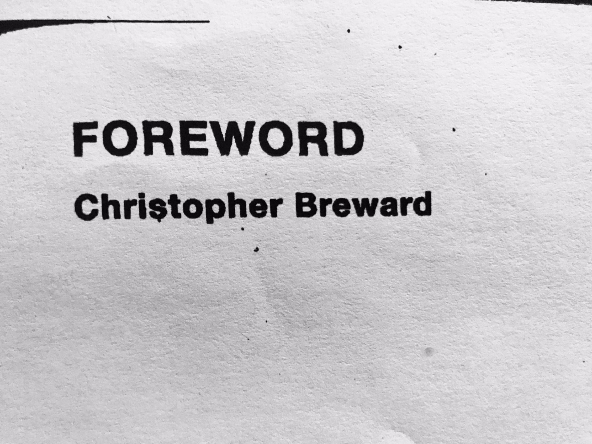 Christopher Breward ‘Foreword’ – Reflection for 2 of the 10 Aphorisms