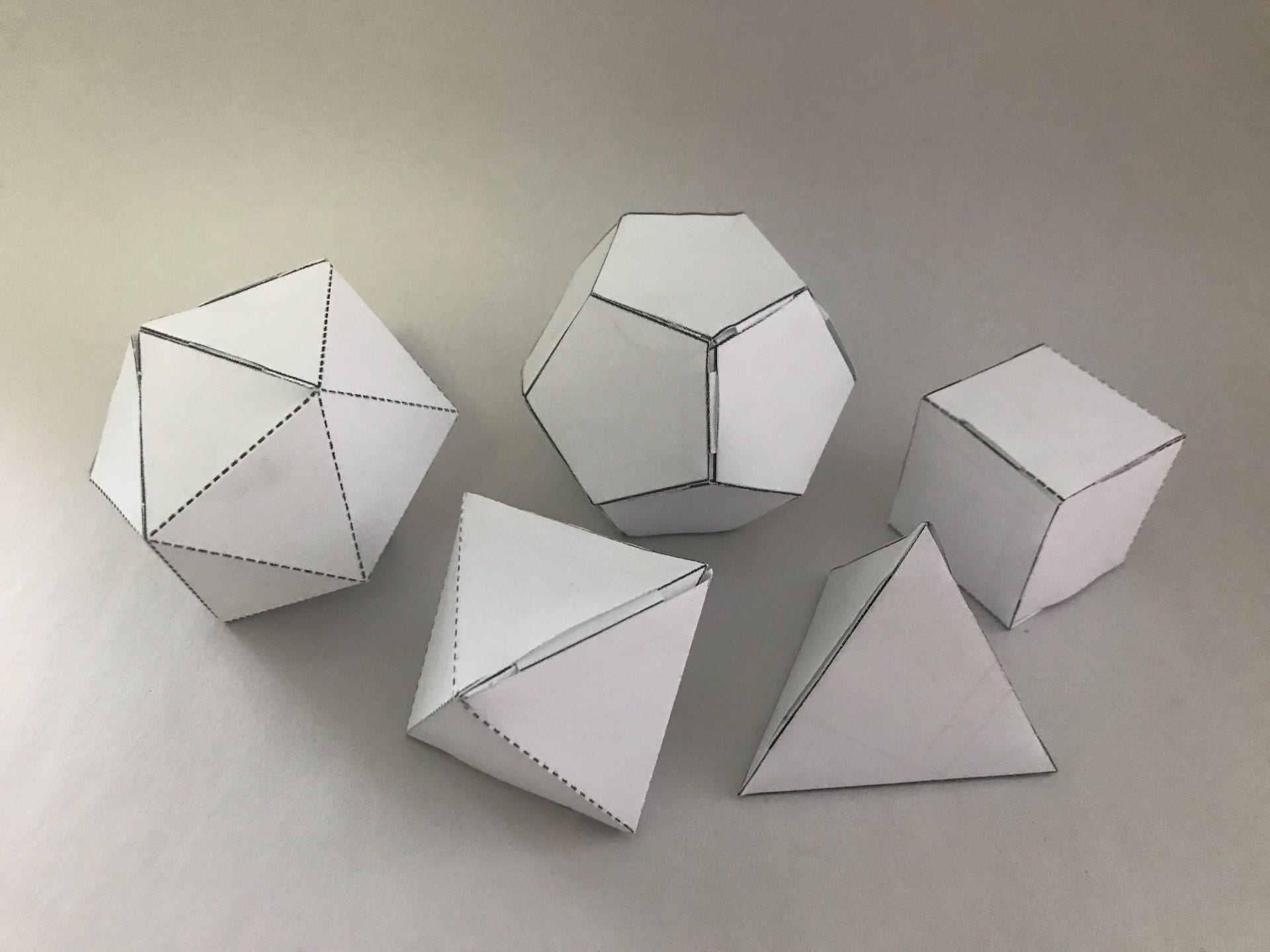 Space & Materiality – Assignment #5 – Paper Polyhedrons