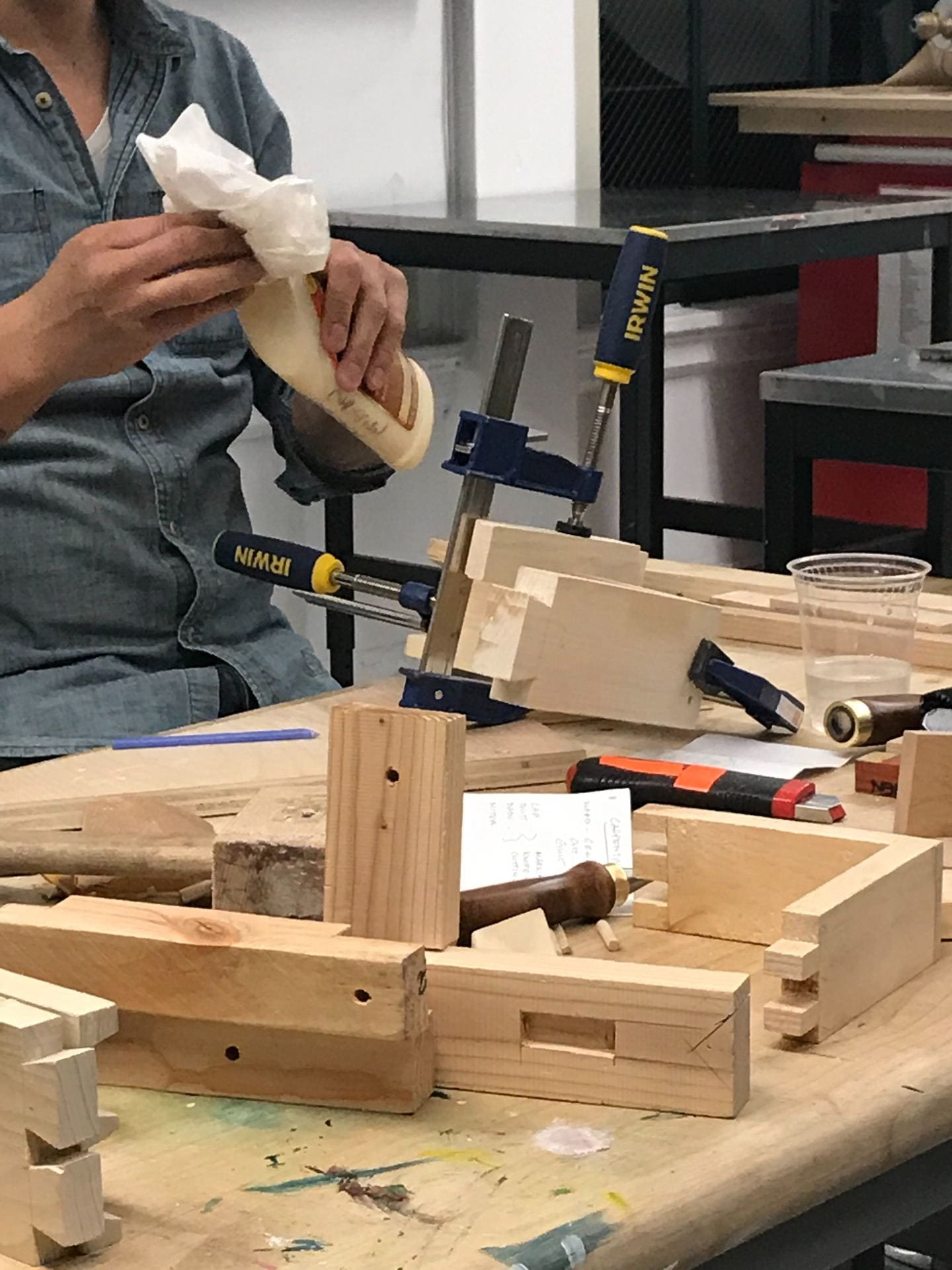 Space & Materiality – First Year Workshop – Wood Joinery