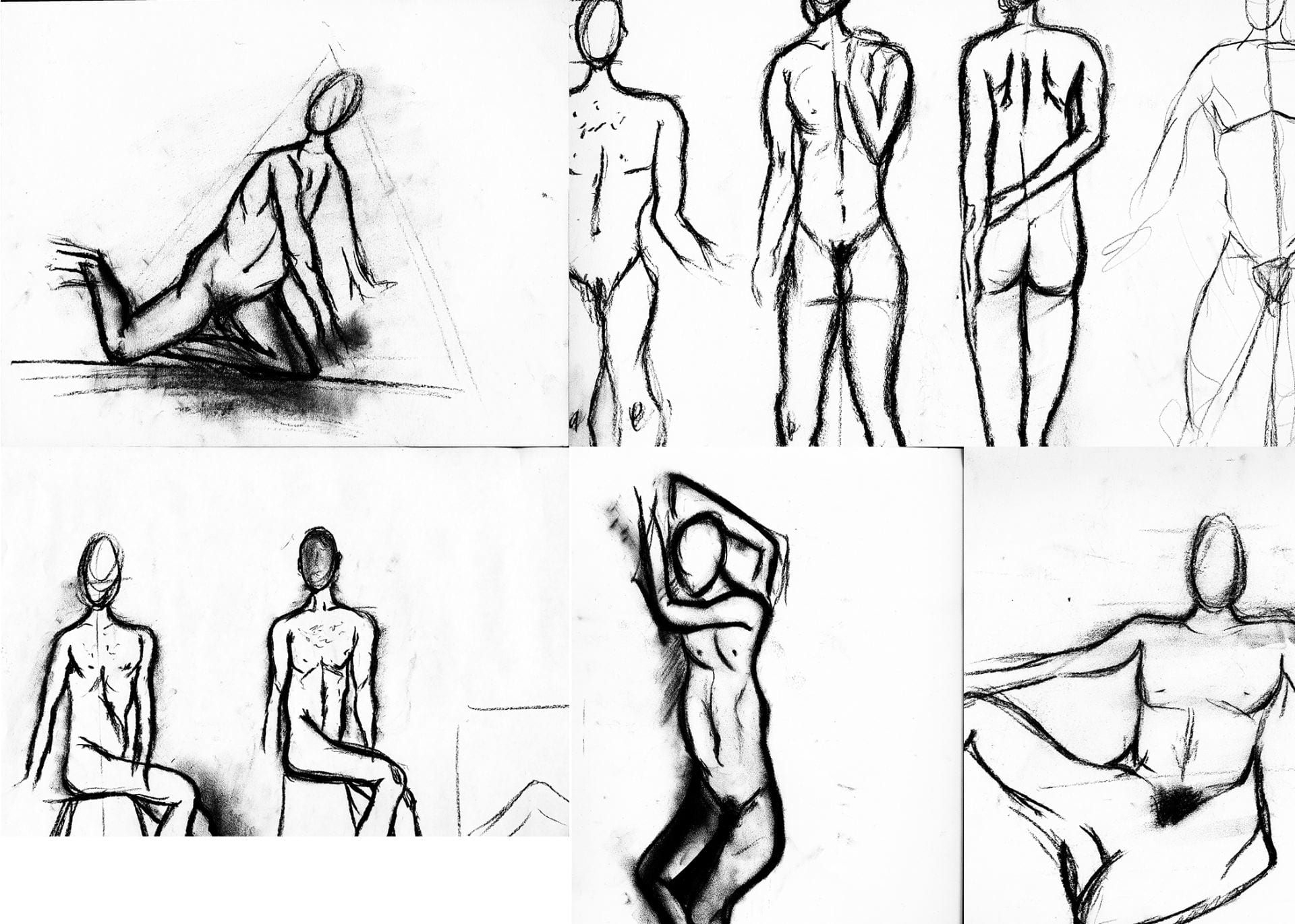 Nude Model Drawings