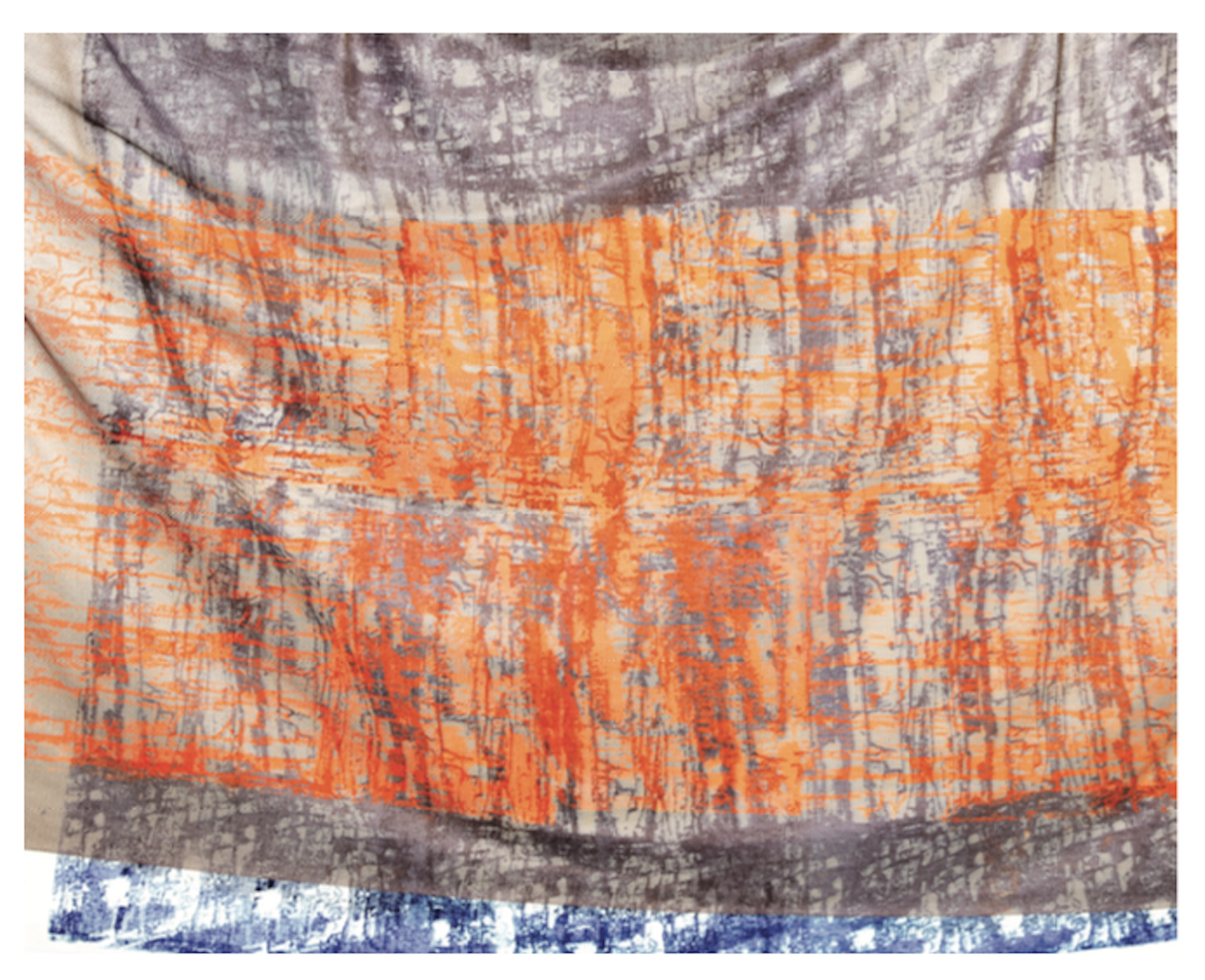 “The Unbearable Lightness of Being” Milan Kundera _ Silkscreen printing on transparent textiles, with moiré effects