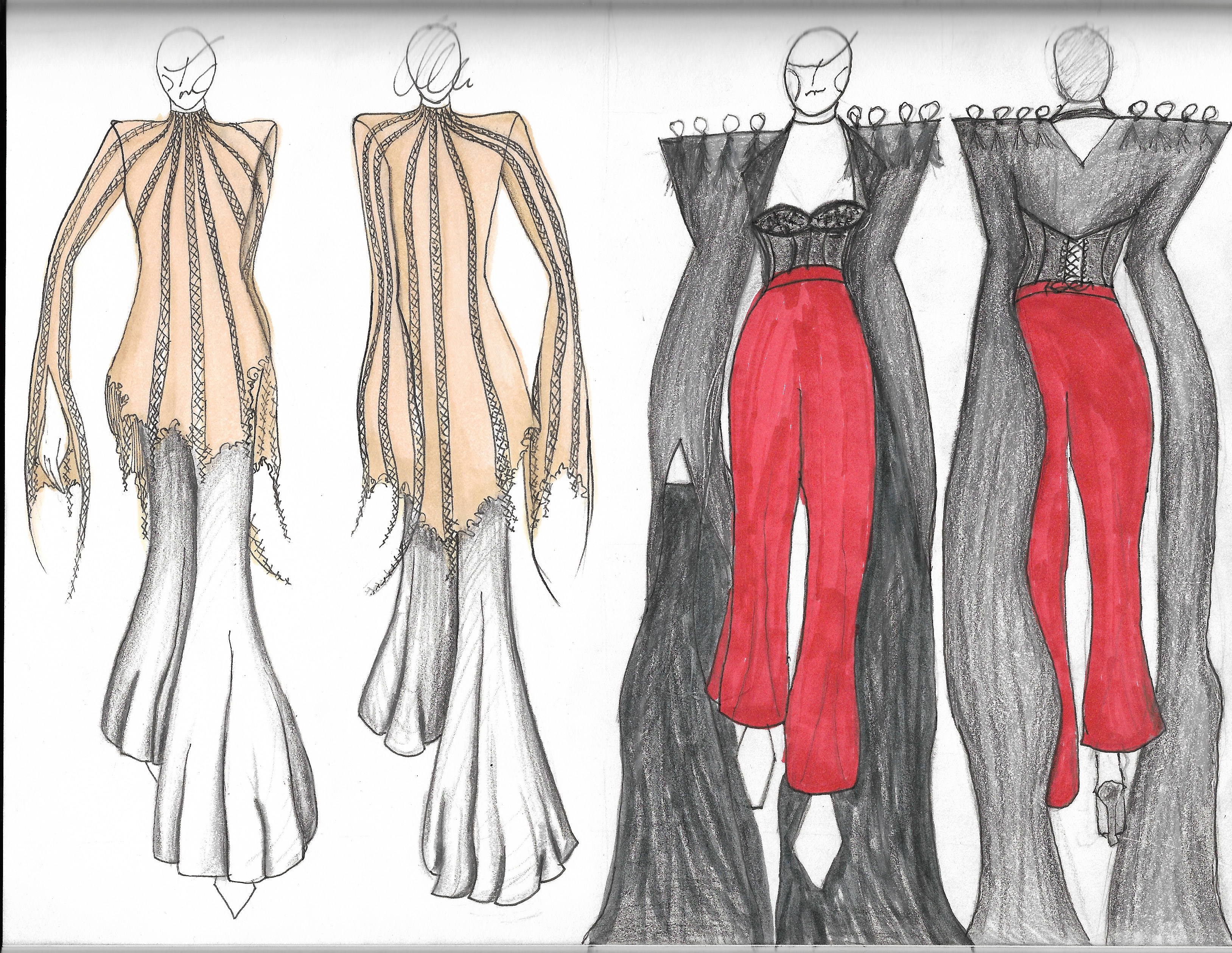 Studio Fashion: Creating a garment based off John Sex and Richard Hell