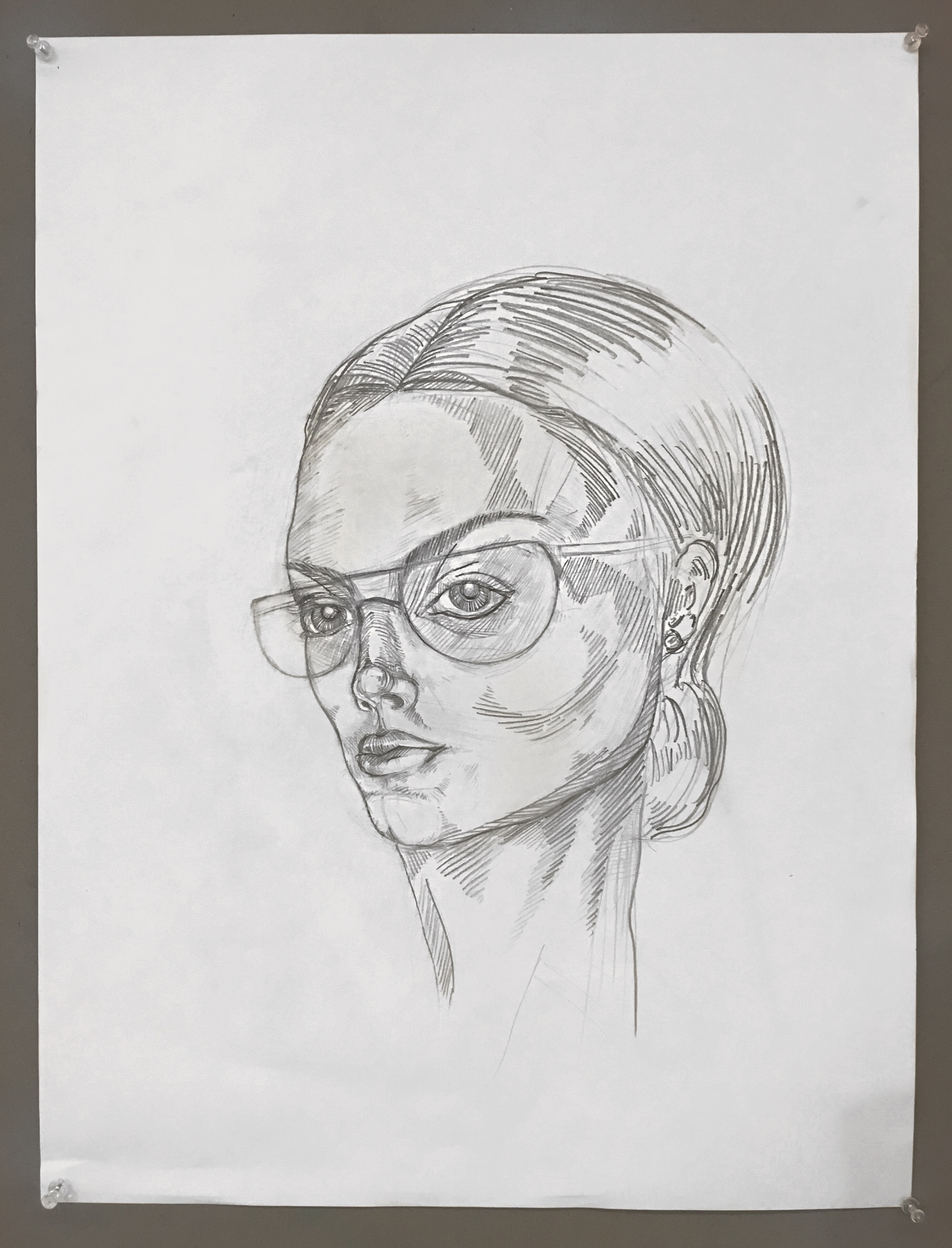 Self Portrait Pencil Drawing