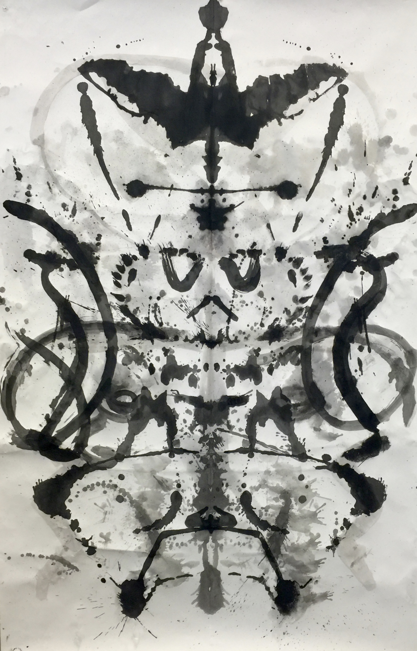 Abstract Shapes: Inkblot Painting Close-Ups