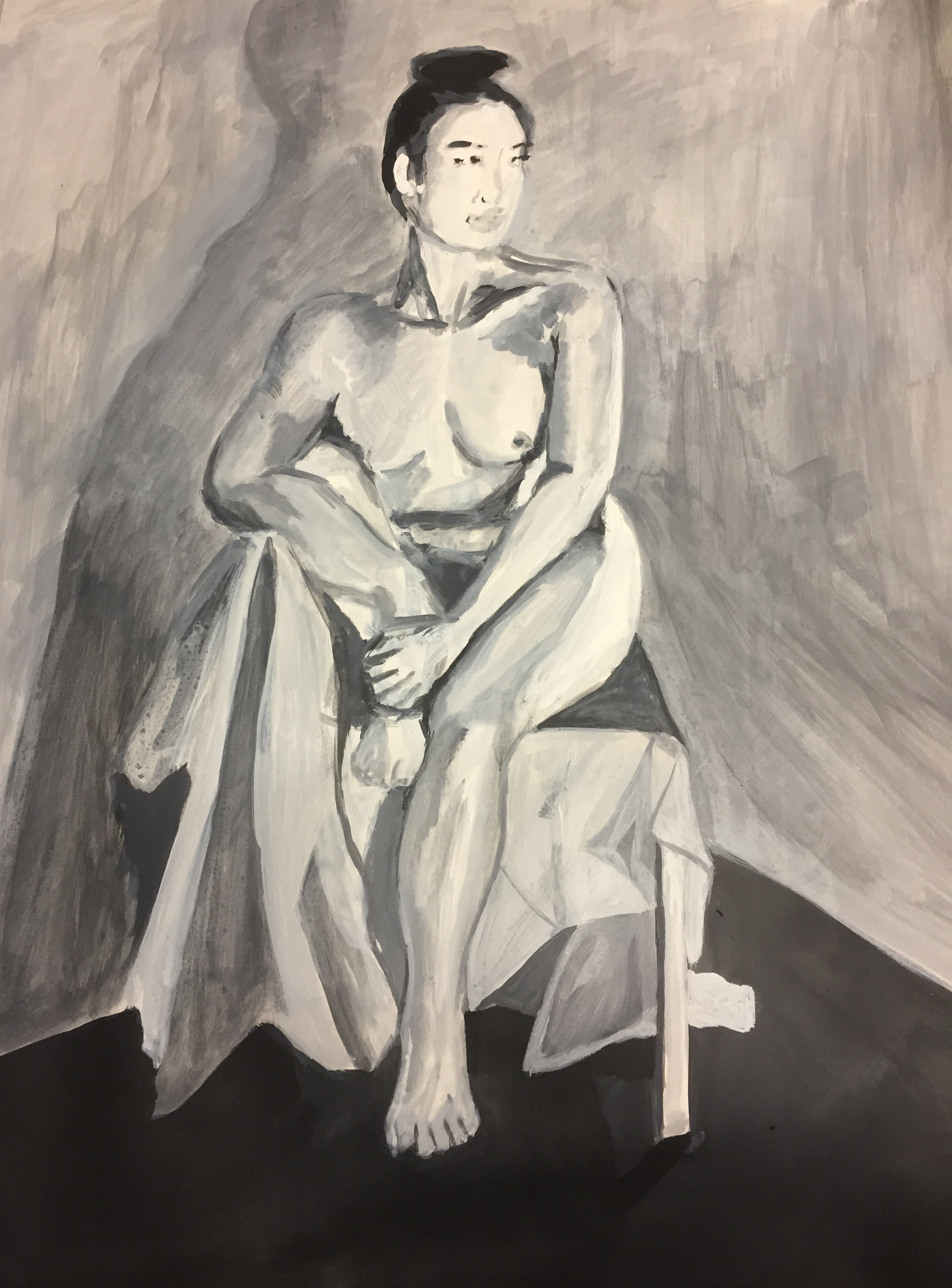 Nude Model Painting