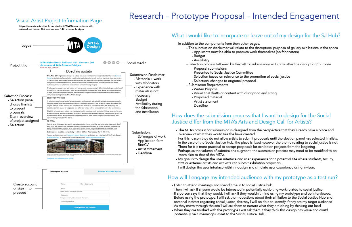 Revised Social Justice Hub – Design Research, Proposal and Intended Engagement