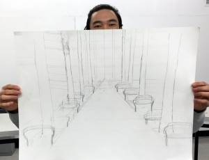 First phase of Perspective Drawing_Nico_di_sp15