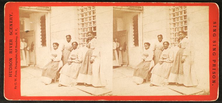 Schomburg Center for Research in Black Culture, Photographs and Prints Division, The New York Public Library. "Female Convicts, Sing Sing Prison." The New York Public Library Digital Collections. 186. http://digitalcollections.nypl.org/items/510d47df-79a7-a3d9-e040-e00a18064a99
