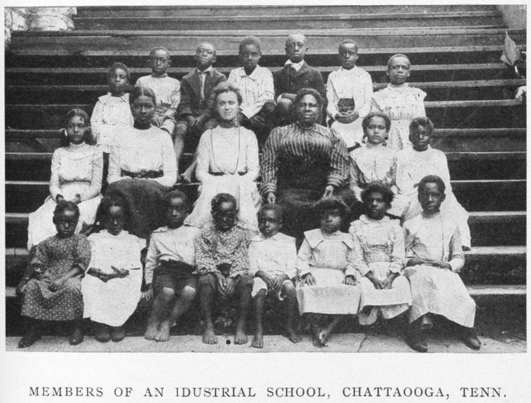 Schomburg Center for Research in Black Culture, Jean Blackwell Hutson Research and Reference Division, The New York Public Library. "Members of an industrial school, Chattaooga, Tenn." The New York Public Library Digital Collections. 1906. http://digitalcollections.nypl.org/items/510d47df-9e15-a3d9-e040-e00a18064a99