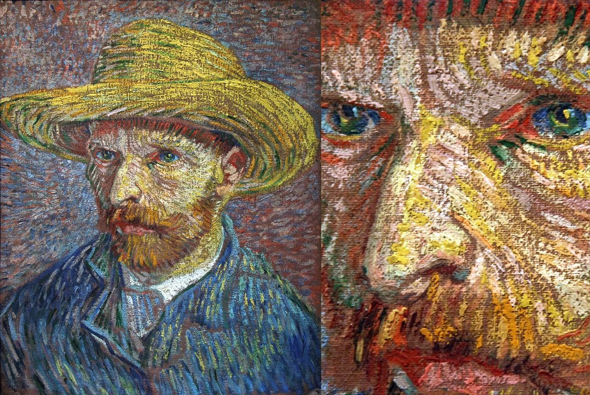 week 9: self portrait inspired by Vincent Van Gogh