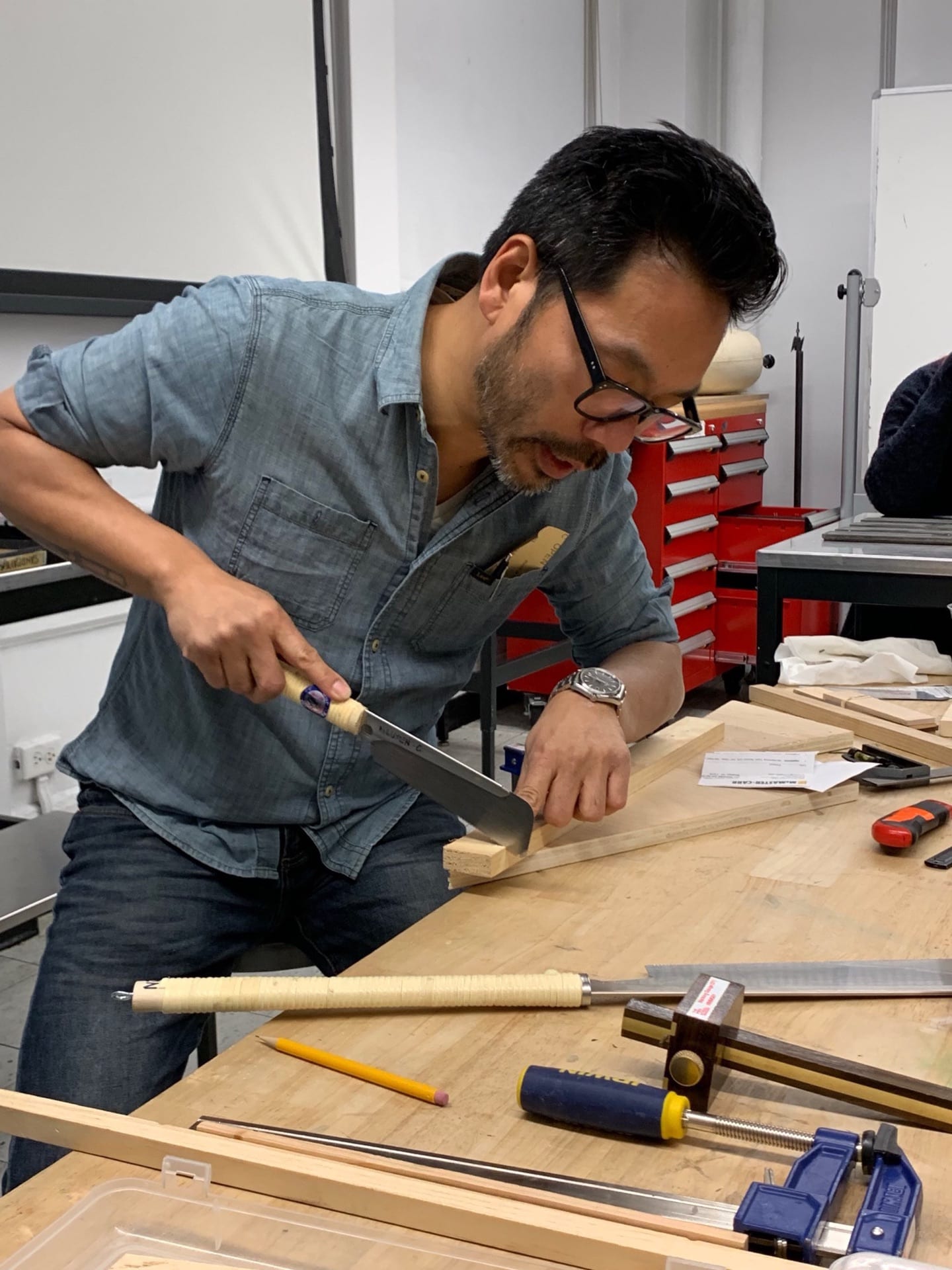 First year workshop by Christian Nguyen on “Basic Carpentry Skills”