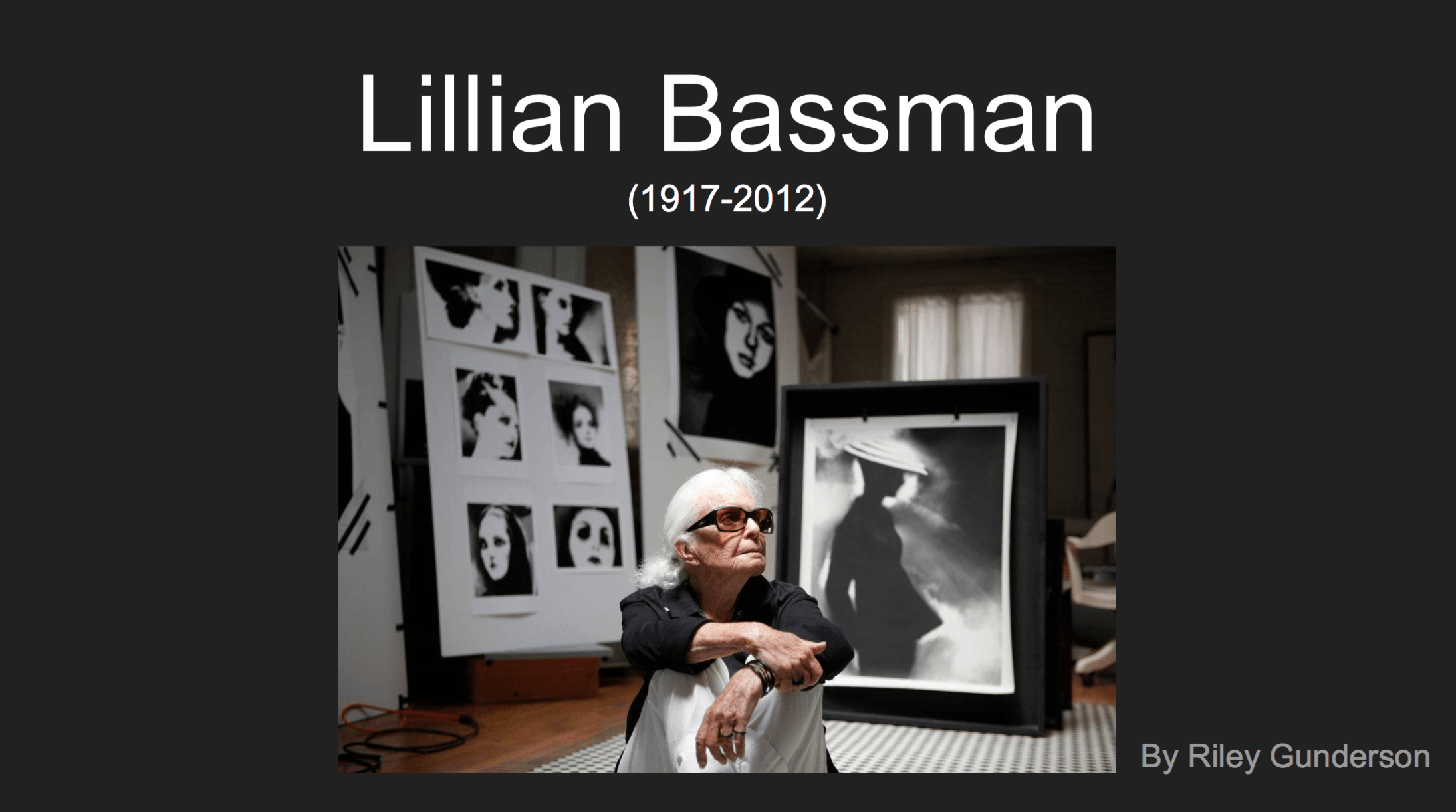 Lillian Bassman Presentation