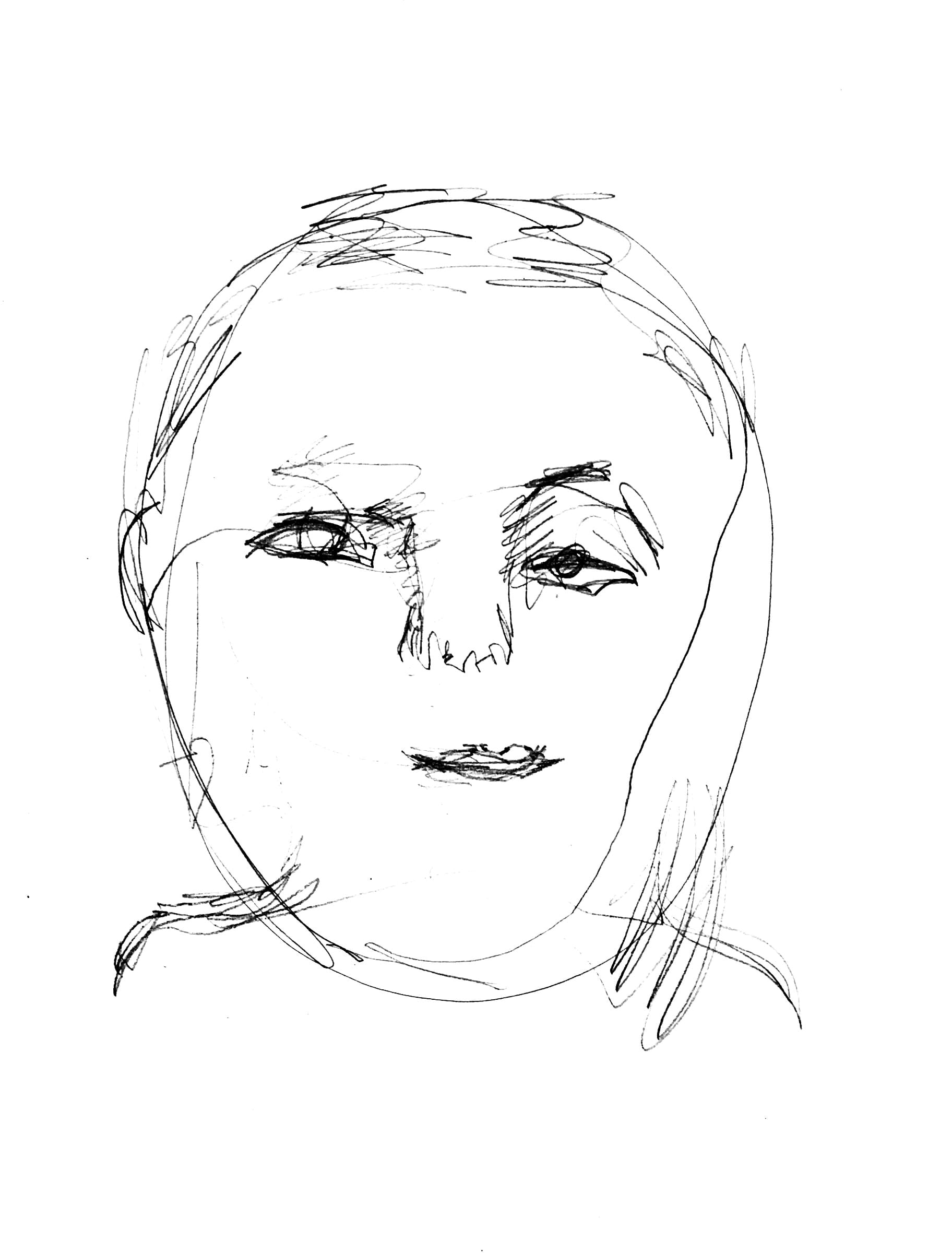 Self as Blind Contour Drawing