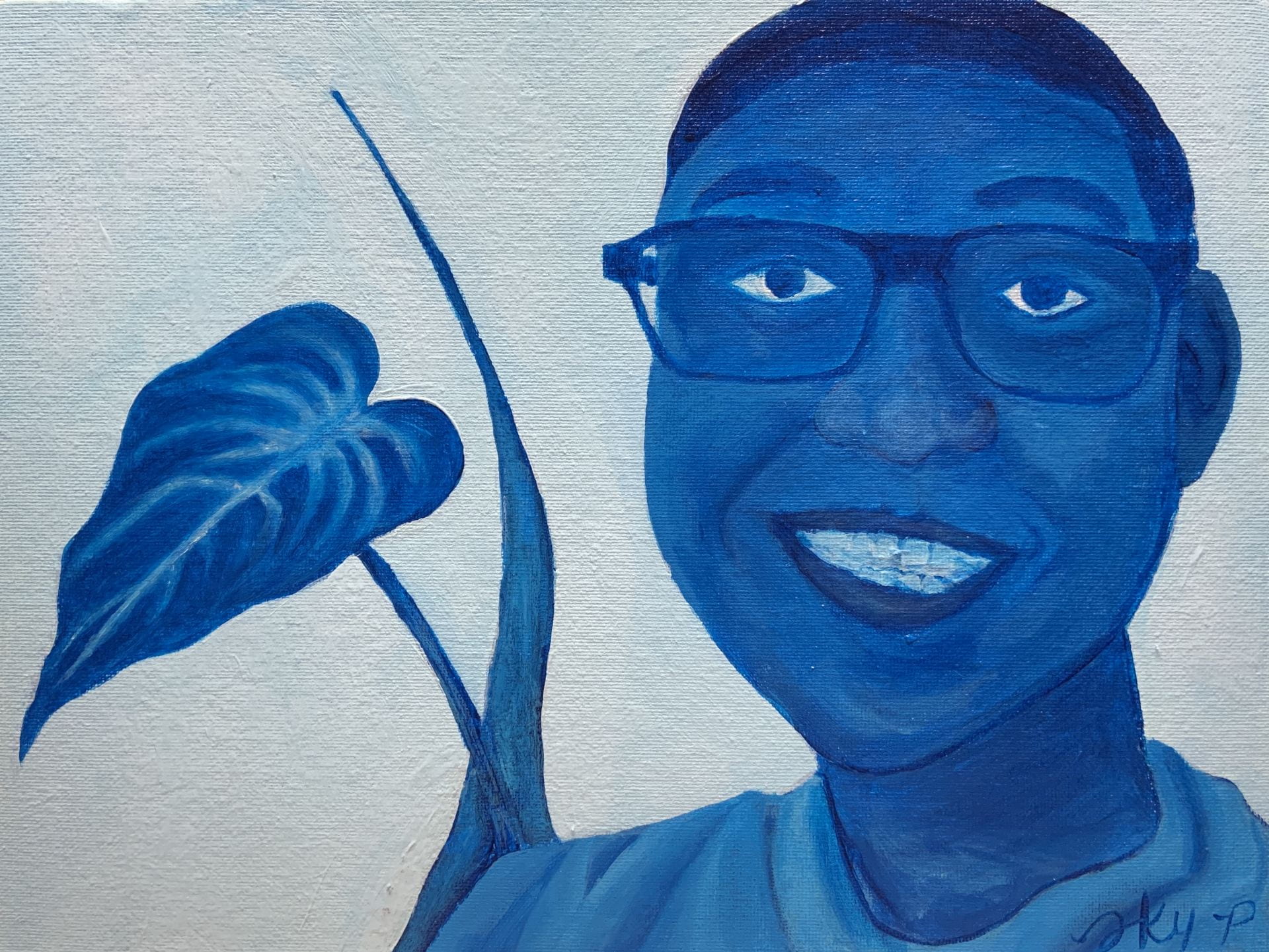 Self Portrait in Blue