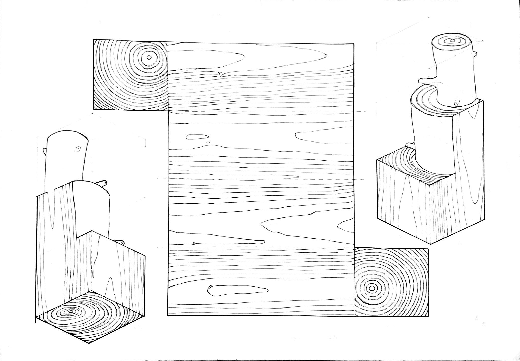 “Project 5”: Wood Block | Space & Materiality