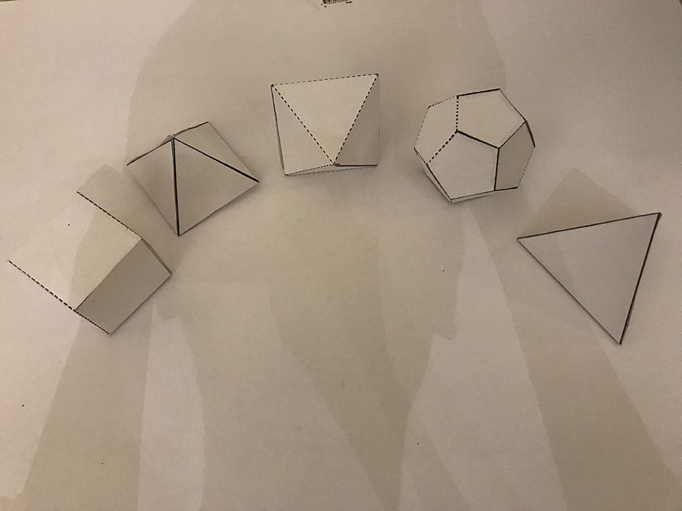 ASSIGNMENT #5 3D paper folding- Polyhedrons