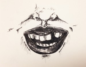 Teeth as Time; Ink.