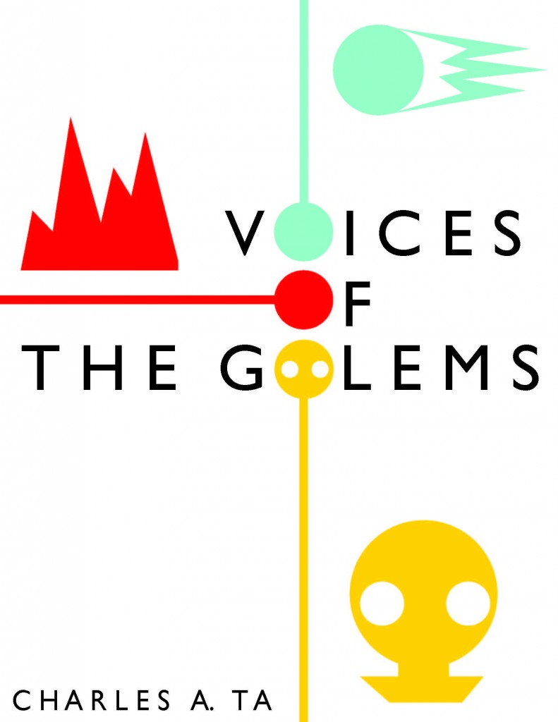 Minimalist Book Cover 3-- Voices of the Golems
