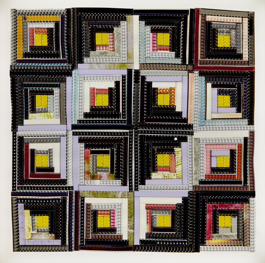 Artist uses 16mm film to create quilts