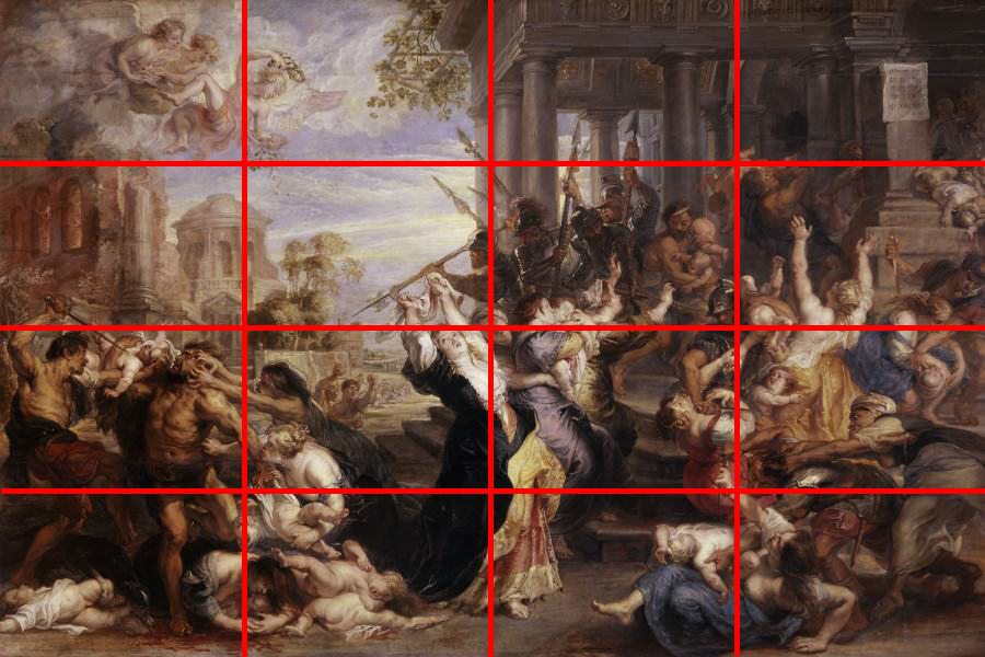 Composition diagrams of Old Master Paintings