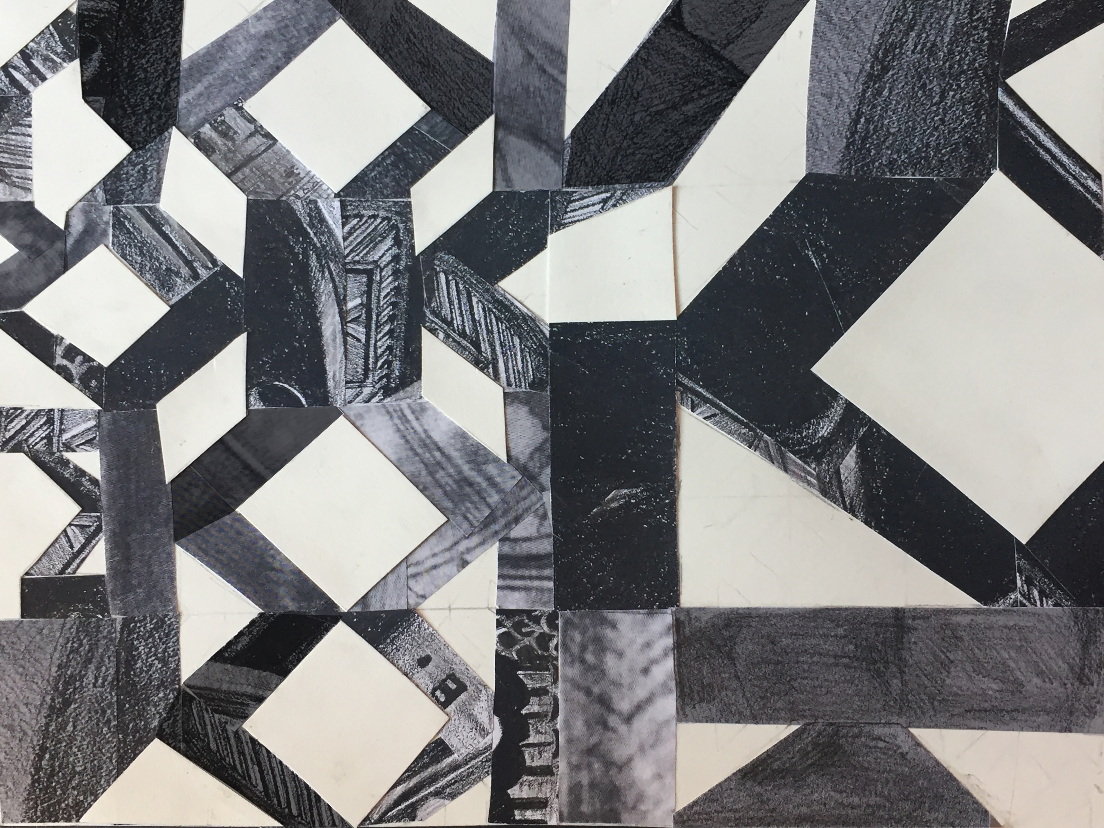 Hand-made collage based on Gestalt Theory
